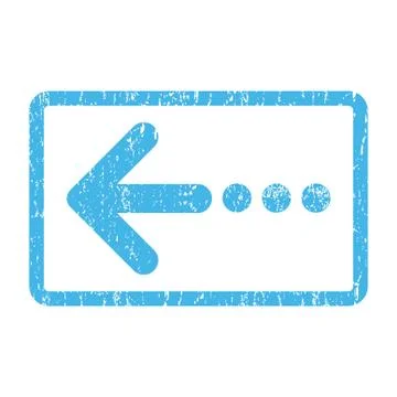 Send Left Icon Rubber Stamp Stock Illustration