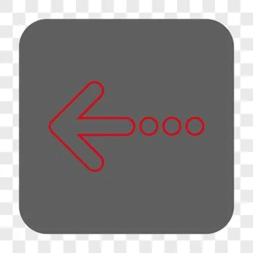 Send Left Interface Toolbar Button 스톡 일러스트