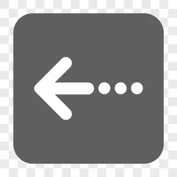 Send Left Rounded Square Button 스톡 일러스트