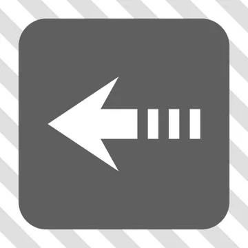 Send Left Rounded Square Button 스톡 일러스트