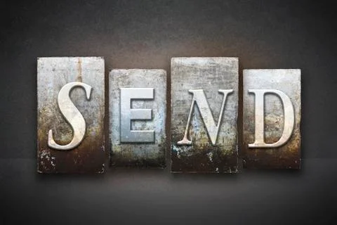 Send letterpress Stock Illustration