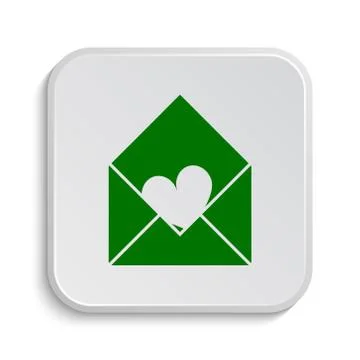 Send love icon. Internet button on white background.. Stock Illustration