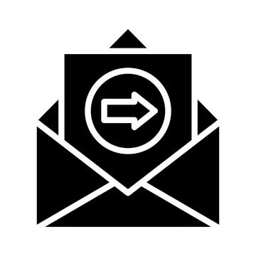 Send Mail Vector Icon Design Illustration Stock Illustration