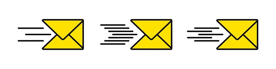 Send message icon. Envelope pictogram illustration. Vector isolated on white  Stock Illustration