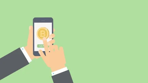 Send money flat icon animation for an explainer video Stock Footage 243061418