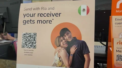 Send with Ria and Your Receiver Gets More Stock Footage 205925175