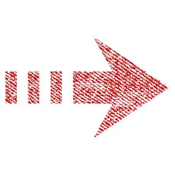 Send Right Fabric Textured Icon Stock Illustration