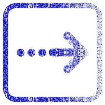 Send Right Framed Textured Icon Stock Illustration