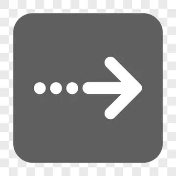 Send Right Rounded Square Button Illustrazione stock