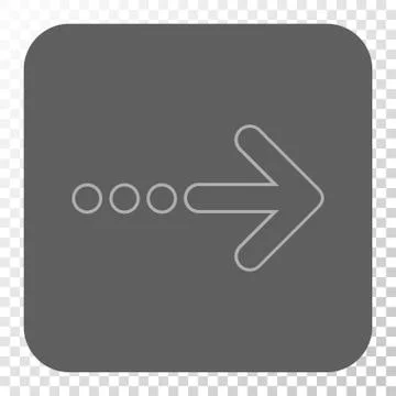 Send Right Rounded Square Button Illustrazione stock