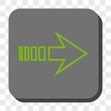 Send Right Rounded Square Button Stock Illustration