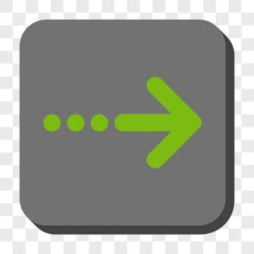 Send Right Rounded Square Button Illustrazione stock