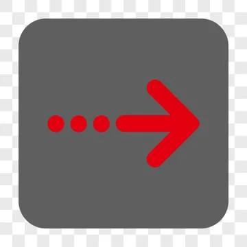 Send Right Rounded Square Button Illustrazione stock