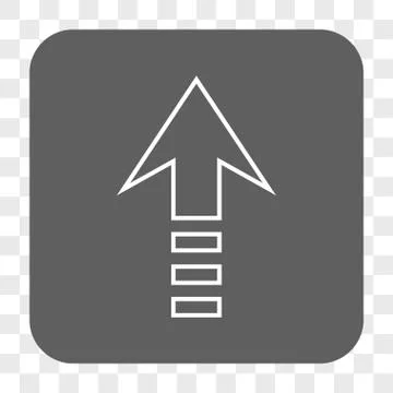 Send Up Rounded Square Button 스톡 일러스트