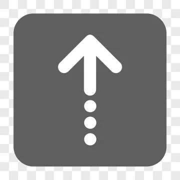 Send Up Rounded Square Button Stock Illustration