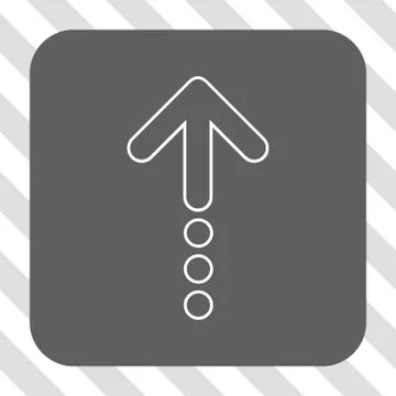 Send Up Rounded Square Button Illustrazione stock