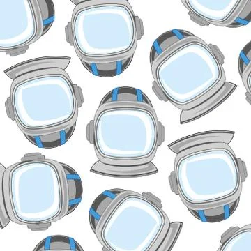 Send spaceman a pattern Stock Illustration