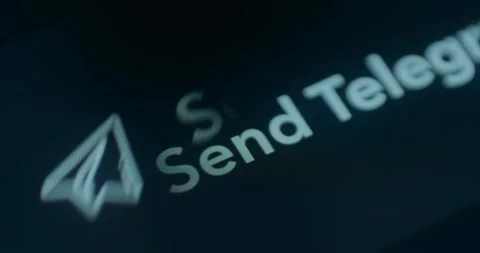 Send telegram message with Telegram message icon, flickering image 스톡 동영상 310057101