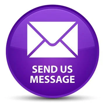 Send us message special purple round button 스톡 일러스트