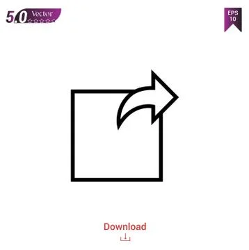 Send vector icon. Best modern, simple, isolated, flat icon for website design Stock Illustration