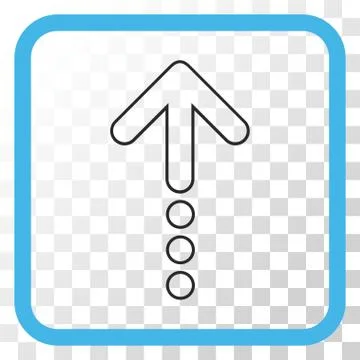Send Up Vector Icon In a Frame Stock-Illustration