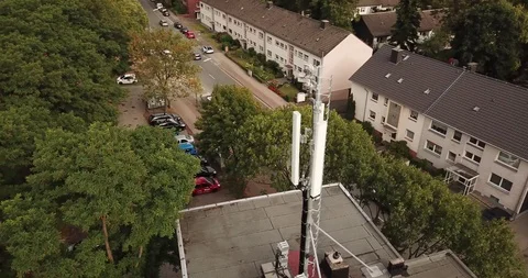 Sendemast als Point of Interest Stockbeeldmateriaal 94178664