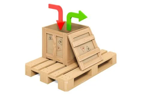 Sending and receiving parcels concept, 3D rendering イラスト素材