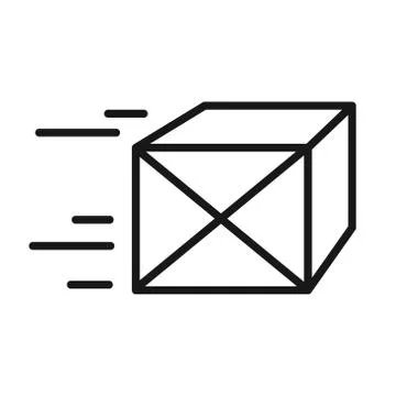 Sending Box Icon Stock Illustration