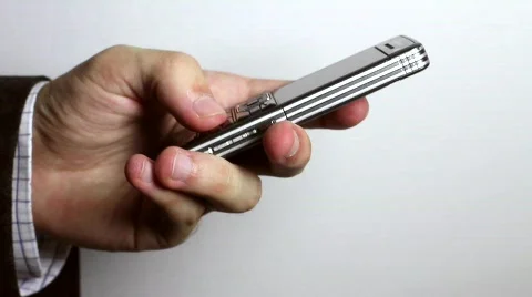 Sending digital message from cell mobile phone 스톡 동영상 837700