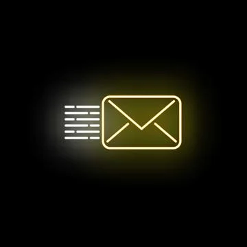 Sending email message digital communication speed concept icon イラスト素材