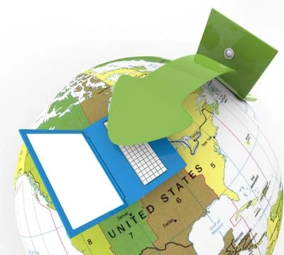 Sending Stock Illustration