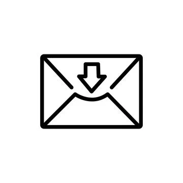 Sending mail message letter icon. Correspondence illustration symbol. Sign ev Stock Illustration