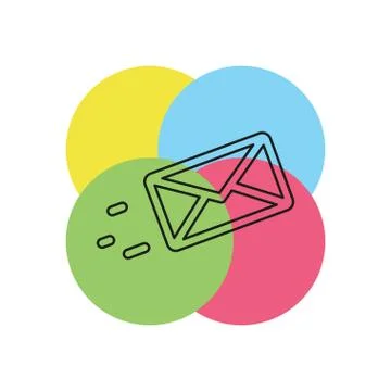 Sending Message vector icon Stock Illustration