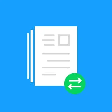 Sending or receiving documents and cv イラスト素材