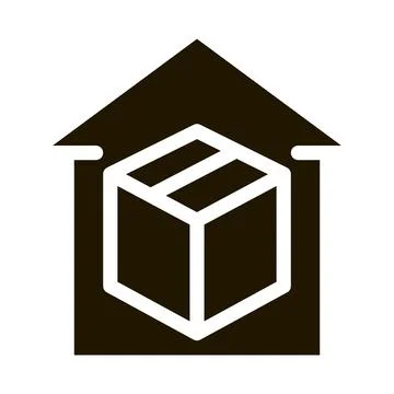 Sending parcel icon Vector Glyph Illustration Illustration