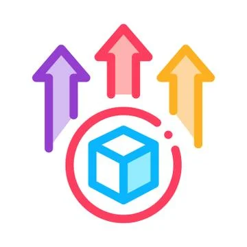 Sending parcel icon vector outline illustration 库存插图