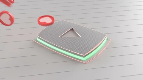 Sending video to the network light theme Stock Footage 107952273