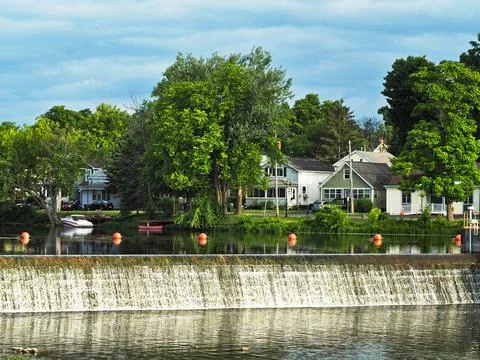 Seneca River landscape Stock Photos
