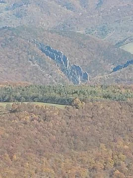 Seneca rocks 스톡 사진