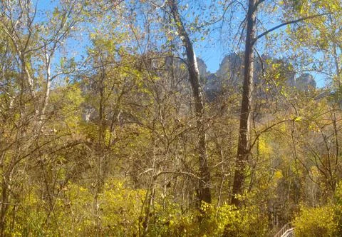 Seneca rocks 스톡 사진