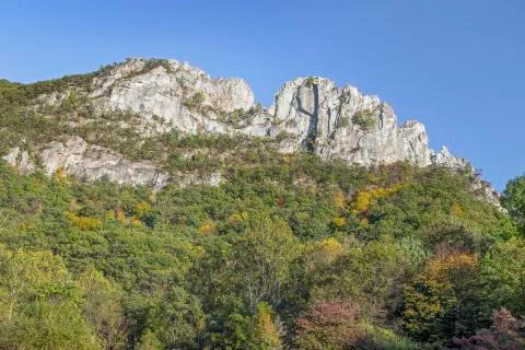 Seneca Rocks Summit Stock Photos