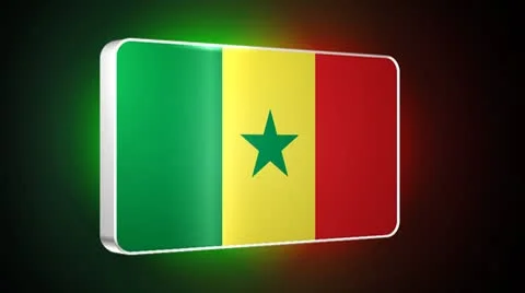 Senegal 3d flag Stock-Footage 8961332