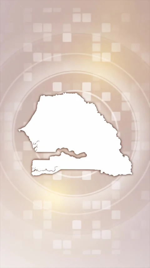 Senegal Animated Map Stock Footage 275901216