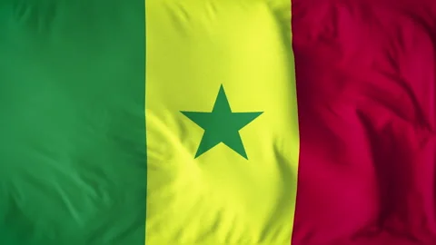 SENEGAL COUNTRY FLAG Stock Footage 282415482