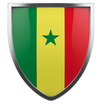 Senegal flag Stock Illustration