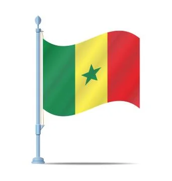 Senegal flag Ilustración de archivo