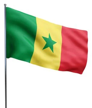 Senegal Flag Image Stock Illustration