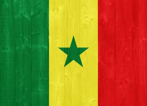 Senegal flag Stock Photos