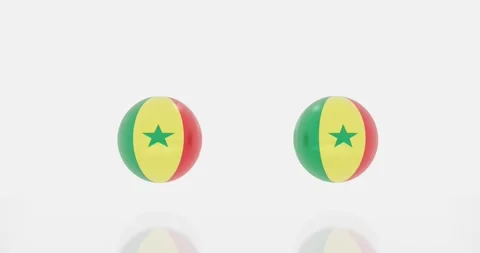 Senegal flag symbol Stock Footage 194680332