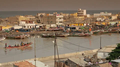 Senegal. Port 库存影片 33577630